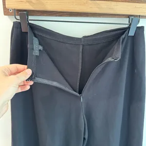 The Range NYC Black Cropped Wide Leg Lace Up‎ Waist Pants Size XS thumbnail 4