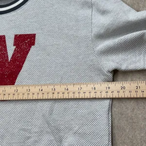 Under Armour Wisconsin Badgers Women Sz S Gray Cropped Waffle Knit TShirt Sporty thumbnail 5