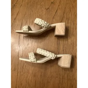 Dolce Vita Women’s Beige Zeno Braided Heels Sandals US 7 thumbnail 4