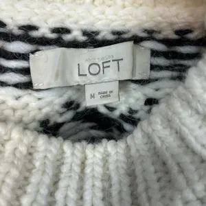 LOFT Ann Taylor Jeweled Wool Alpaca Mohair Mock Neck Sweater Medium thumbnail 13