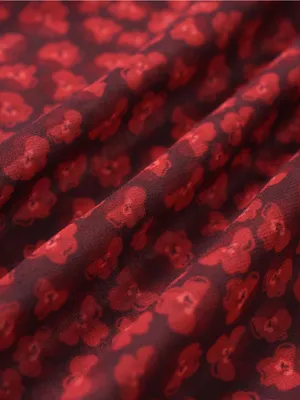 Rihoas Red Cap Sleeve Floral Maxi Dress thumbnail 8