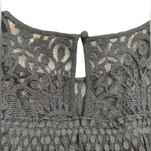 7 For All Mankind Black Sheer Ruffled Blouse with Bell Sleeves thumbnail 9