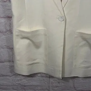Nicole Miller Artelier Women's Sleeveless White Vest Small NWT thumbnail 2