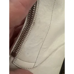 STUART WEITZMAN LODGE ZIP BOOTIE WHITE ANKLE BOOTS FRONT ZIPPER SHOE Size 8 thumbnail 10