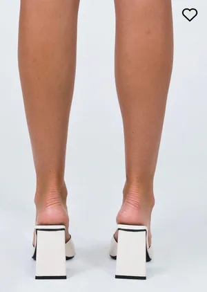 Princess Polly Agent Patent Heels In Beige thumbnail 3