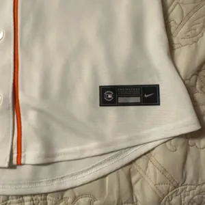 Nike White and Orange Astros Jersey thumbnail 3