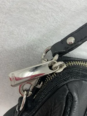 Coach Black Leather Satchel with Adjustable Strap c19 thumbnail 3