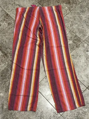 Y2K PINK Victoria’s Secret Pajama Pants Womens Striped Cotton Blend Drawstring S thumbnail 2