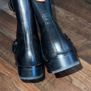 Coach Black Leather Moto Boots thumbnail 5