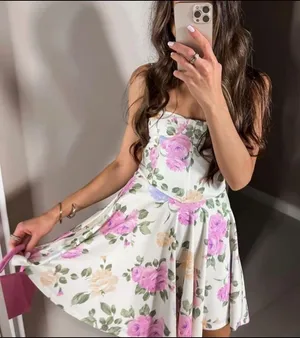 ZARA Floral Corset Style Dress thumbnail 4