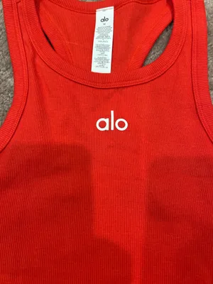 Alo Yoga Aspire Tank Bright Red Small thumbnail 3