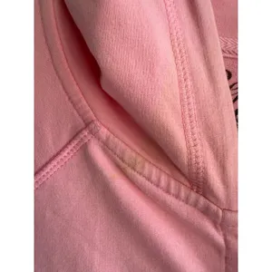 Bejeweled by Susan Fixel Pink Tattoo Graphic Rhinestone Zip Up Hoodie Womens y2k thumbnail 6