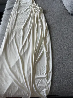 Babyboo White Maxi With Side Cutout and Tie thumbnail 2