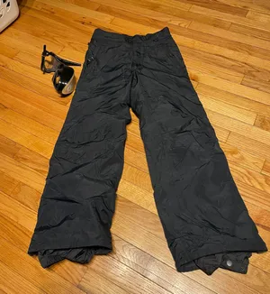 Columbia Snow pants skipants Zip side full length winter sports outdoor active athletic Bibs thumbnail 1