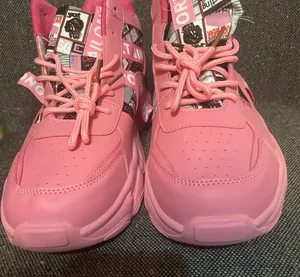 Sporty Pink Women's Athletic Sneakers thumbnail 1