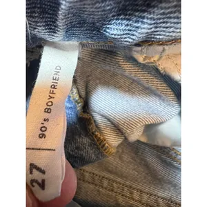 PacSun 90s Boyfriend Jeans Light Wash Distressed Denim Size 27 Ripped Grunge Y2K thumbnail 6