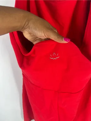 Beyond Yoga Spacedye Prep Halter Dress Candy Apple Red XL Built-In Bodysuit thumbnail 9