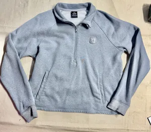 Under Armour Women’s Rival Fleece 1/4 Zip Pullover Sweatshirt Gray Large D29 thumbnail 1