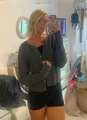 Green Button Up Sweater  thumbnail 1