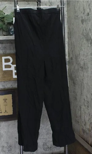 Isabel Maternity By Ingrid & Isabel High-Rise Wide Leg Maternity Pants Black XS thumbnail 1