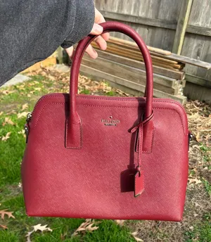Kate Spade‎ Cameron Street Margot Red/Maroon Saffiano Leather Satchel thumbnail 1