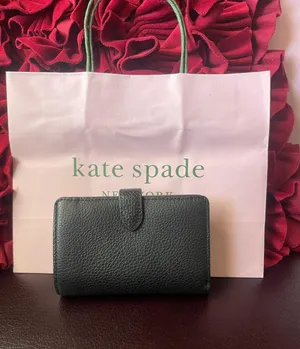 Kate Spade New York Leila Medium Compact Bifold Wallet Leather Black NWT thumbnail 3