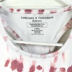 Threads 4 Thought Kady Pink Stripe Washed RacerBack Cropped Tank Size XS thumbnail 5