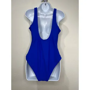 Leoparts‎ Womens Cobalt Blue One Piece Swimsuit Low Back Padded Size L US 8-10 thumbnail 4