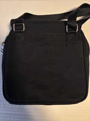 Baggallini Black Nylon Crossbody Compact Size Lots Of Compartments Preloved thumbnail 3