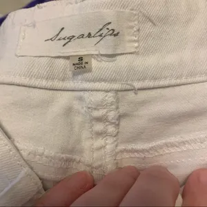 Sugarlips White Distressed Jean Shorts thumbnail 4