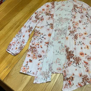 Altar'd State Floral Print Kimono Cardigan‎ Lightweight Duster Womens Medium thumbnail 2