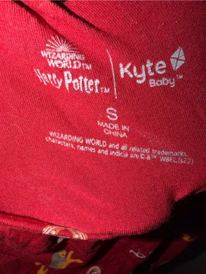 Kyte Baby Pajama Set Adult Unisex Gryffindor Harry Potter Size Small thumbnail 7