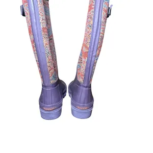 Smith & Hawken Paisley Rubber‎ Rain Boots outdoor wellies Gardening Size 6 thumbnail 6
