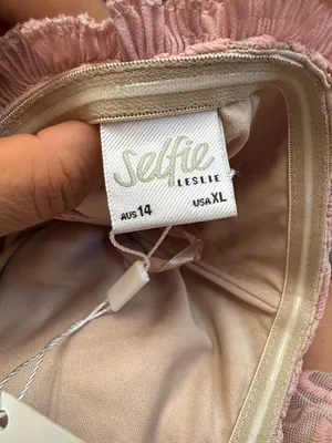 Selfie Leslie Blush Pink Off-Shoulder Ruffle High-Low Dress thumbnail 7
