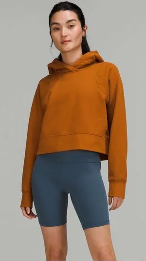 Lululemon Loungeful Cropped Hoodie Butternut Brown Small? thumbnail 1