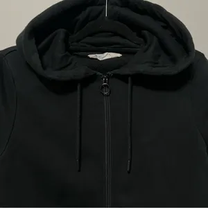 Primark Cares Black Zip Up Drawstring Hoodie Sweatshirt Size USA S thumbnail 3