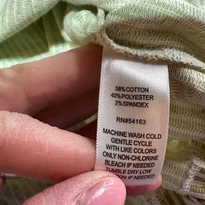 MARC NEW YORK Split Pea White Stripe V Neck Dolman Sleeve Top‎ Size S NWT Boxy thumbnail 8