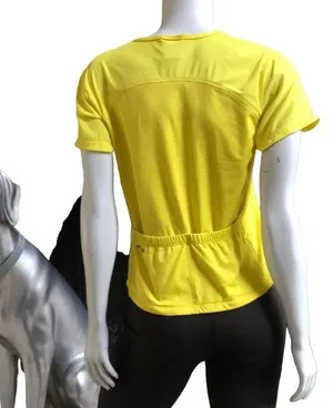 Vintage Cannondale Cycling Shirt with Pockets Yellow Women's Size L Large thumbnail 1