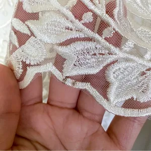 BHLDN‎ Thurley Dress Emilia Lace Semi-Sheer Off-Shoulder Bridal Ivory 8 NWT thumbnail 5