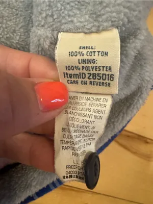 VTG L.L.Bean Women's Blue Jacket Med pet VGUC thumbnail 4