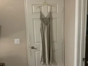 NWIT Zara satin maxi dress size small tts length approx 52” thumbnail 3