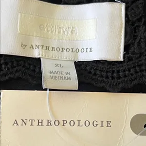 Anthropologie Ett:Twa Valery Jacquard Floral Knit Flared Mini Dress Size XL thumbnail 10