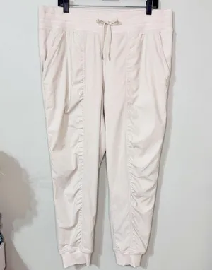 Lululemon Dance Studio Joggers Bone Off White Size 14 Like New thumbnail 4