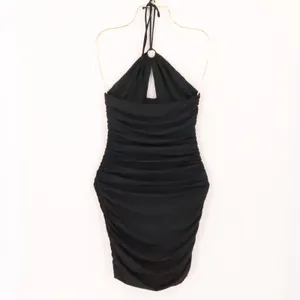 Princess Polly Ruched Halter Mini Dress Womens Size‎ 4 Black Club Bodycon LBD thumbnail 5