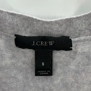 J.Crew Womens Gray 100%‎ Merino Wool V-Neck Button Front Cardigan Sweater Small thumbnail 4