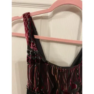 Weston Wear Silk &Velvet Vintage Y2K Babydoll Top Rhinestone Accent Whimsygoth,S thumbnail 3