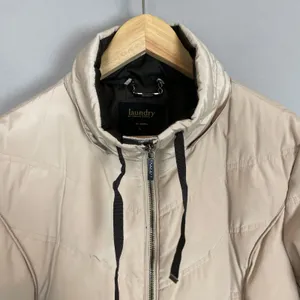 Laundry by Shelli Segal Down Puffer‎ Coat Fur Trim Detachable Hood Women Large thumbnail 13