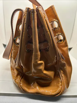 Jimmy Choo Ramona Tan Leather Metal Studded Hobo Shoulder Bag Purse 🔥🔥 thumbnail 4