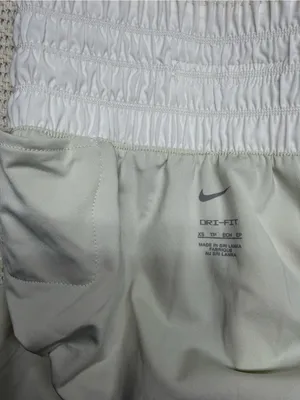 Nike Women's Athletic Shorts in Sage Green with White Waistband thumbnail 9