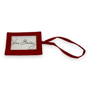 5/$65   Vera Bradley‎ Solid Red Luggage Bag Tag NEW thumbnail 3